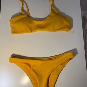 yellow bikini